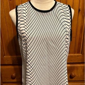 Calvin Klein Black Swirl - Sleeveless Blouse